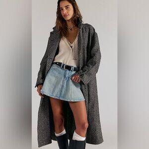 NWT FREE PEOPLE WE THE FREE HOMETOWN DENIM MINI SKIRT